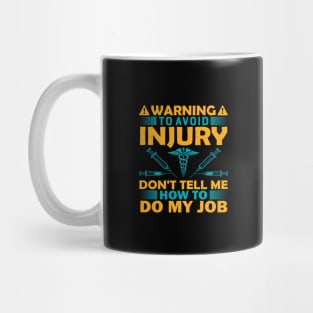 Warning to Avoid Nurse Mug